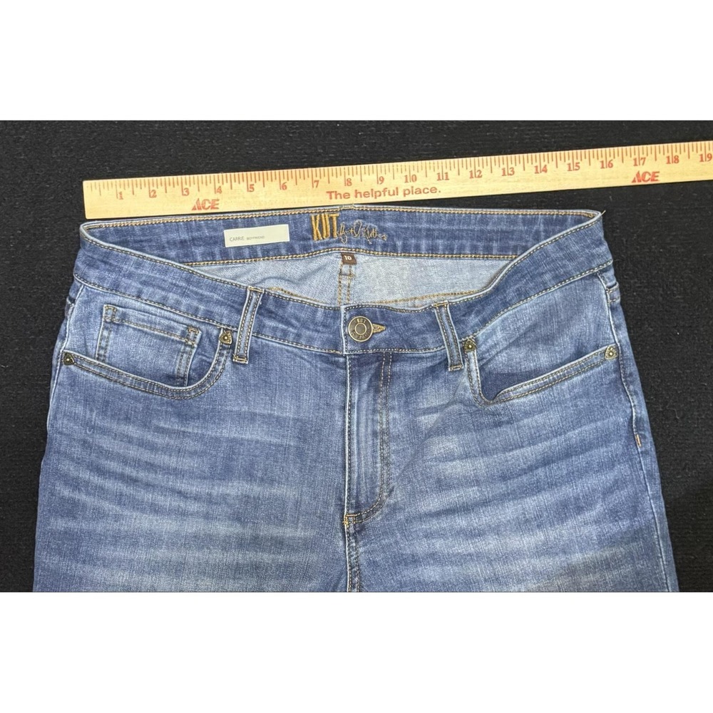 KUT From The Kloth Jeans Womens 10 Blue Medium Wash Carrie Boyfriend Denim - Picture 7 of 12